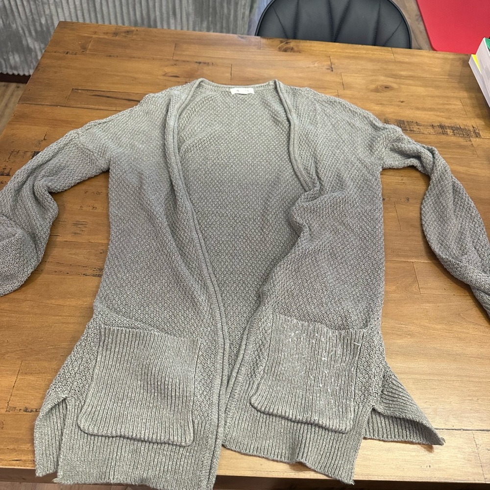 Garage Light Gray Women's Open Cardigan